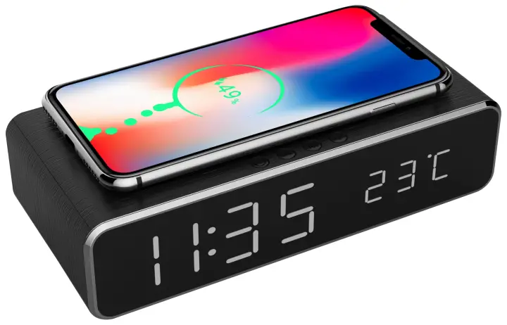 DAC-WPC-01 despertador Reloj despertador digital Negro