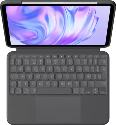 Combo Touch, Funda con Teclado, iPad Pro 11 Pulgadas (M4)(2024) - Teclado retroiluminado extraíble con Soporte abatible, Escritura cómoda, Modo Multiuso, Disposición QWERTY Español - Grafito - Imagen 9
