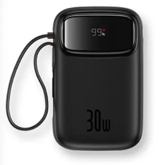 Qpow 2 Polímero de litio 10000 mAh Negro