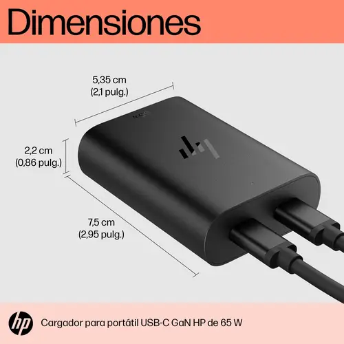 Cargador para portátil de con USB-C GaN de 65 W - Imagen 7