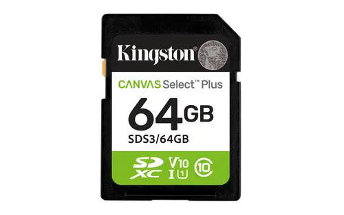 64 GB SDXC Canvas Select Plus Gen3 100 MB/s C10 UHS-I U1 V10 - Imagen 1