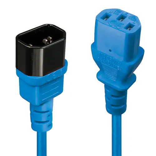 30470 cable de transmisión Azul 0,5 m C14 acoplador C13 acoplador - Imagen 1