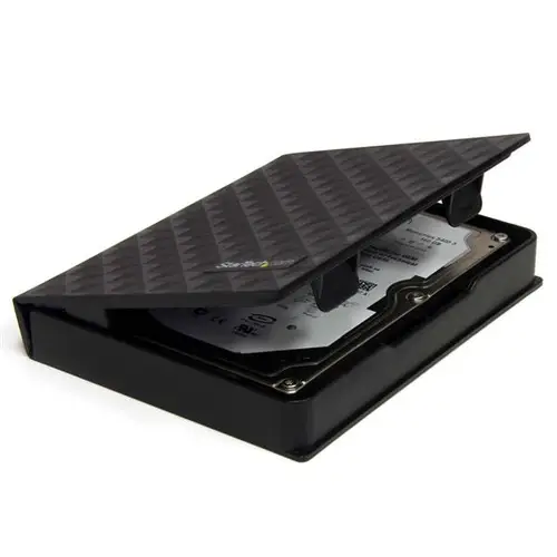 Paquete de 3 Cubiertas Protectoras - Funda de Plástico Disco Duro de 2,5in Pulgadas - Forro - Negro - Imagen 2