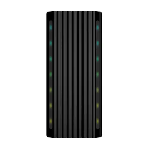 Caja Externa M.2 RGB Gaming ASM2-RGB012B SATA/NVMe A USB3.1 Gen2, Negra - Imagen 2