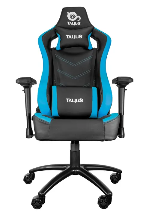 silla Vulture gaming negra/azul butterfly, base nylon, ruedas nyl..