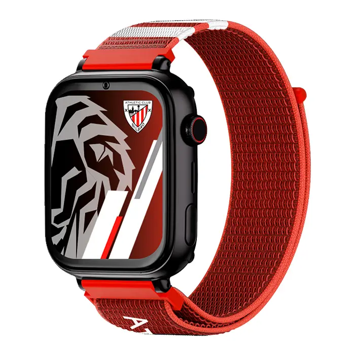 Save Family PLUS SmartWatch Ed. Athletic Club Bilbao con GPS y llamada Negro Correa Tela Roja NO INCLUYE SIM