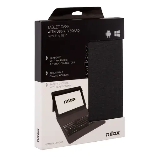 FUNDA TECLADO USB DE 9,7" A 10.5" NEGRA - Imagen 9