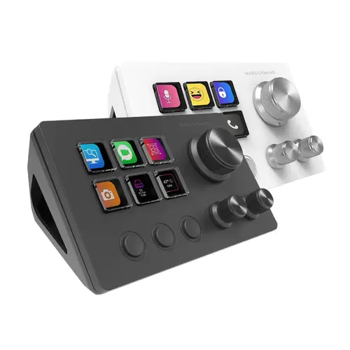 MSD-TWO, Control Deck Compacto, 6 Teclas LCD Personalizables + 3 Botones, 3 Ruedas Multifuncionales, Control Deck Slim Ergonómico, Software de Control y Plug-ins, Windows y MacOS, Negro - Imagen 2
