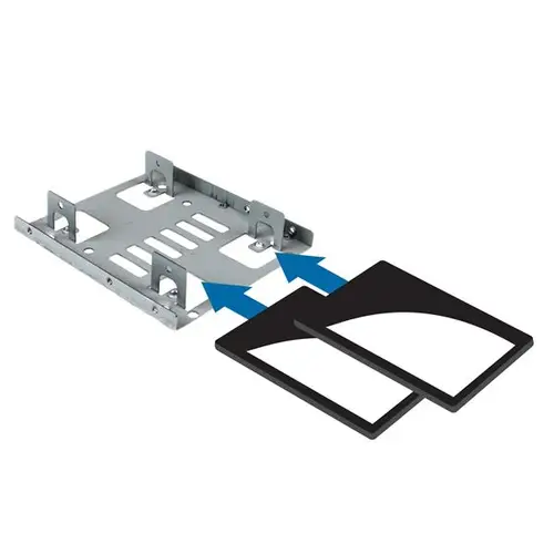 Bracket Adaptador Bandeja de Montaje 2 Unidades de Disco Duro HDD de 2,5" a Bahía de 3,5 Pulgadas - Imagen 5