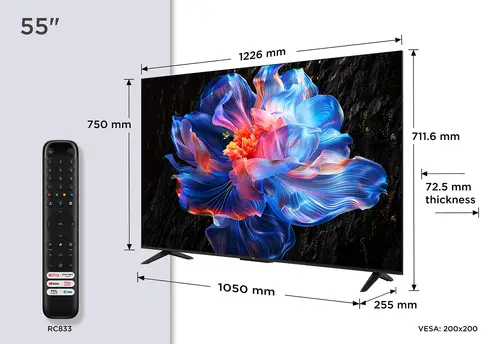 V6C 55V6C Televisor 139,7 cm (55") 4K Ultra HD Smart TV Wifi Metálico 270 cd / m² - Imagen 2