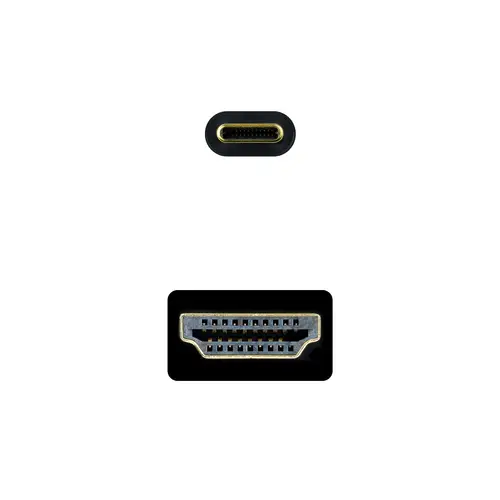 Cable Conversor USB-C a HDMI 1.4 4K@30HZ 3 m, Negro - Imagen 3