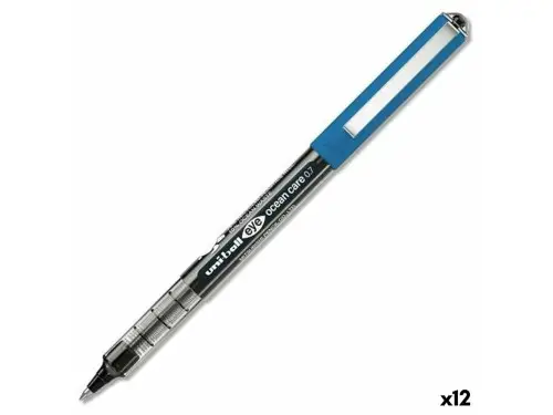 UNIBALL ROLLERBALL EYE OCEAN CARE UB-157ROP 0,7MM NEGRO - Pack de 12 unidades