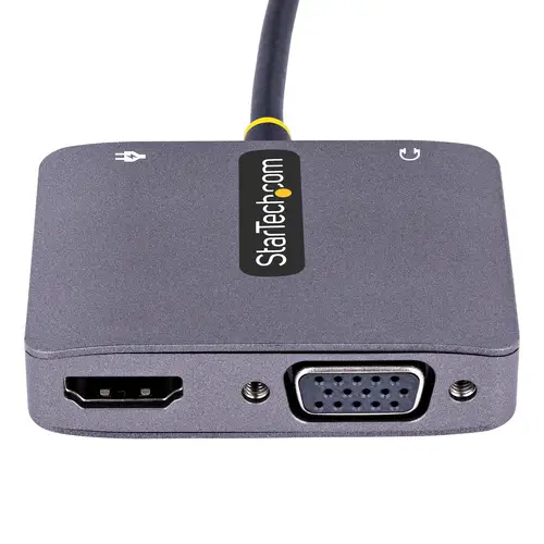 Adaptador de Vídeo USB C, Adaptador Multipuertos USB Tipo C a HDMI VGA con Salida de Audio de 3,5mm, HDR 4K a 60Hz, PD 3.0 de 100W, Compatible con Thunderbolt 3/4 - Imagen 3