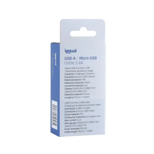 IGG316931 cable USB USB 2.0 1 m USB A Micro-USB A Blanco - Imagen 4