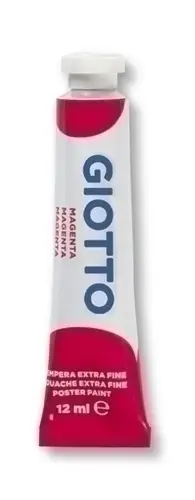 TEMPERA GIOTTO 12 ml (tubo)  MAGENTA - Pack de 6 unidades