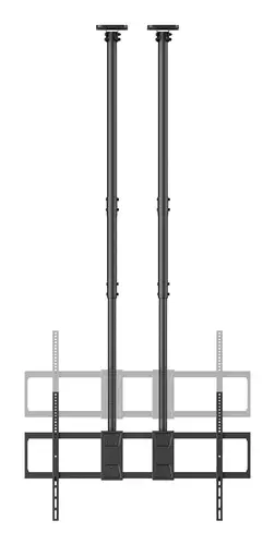 Soporte de Techo PRO Inclinable, Extensible y Nivelable para Monitor/TV 120kg de 60-120, Negro - Imagen 2