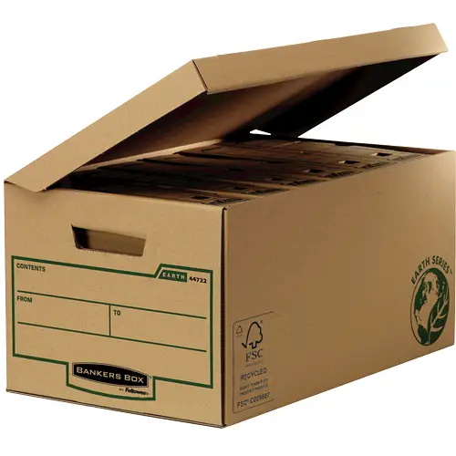 4472205 caja de almacenaje Negro, Marrón Rectangular Papel