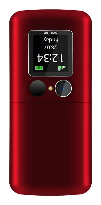 Fold10 5,59 cm (2.2") 95 g Negro, Rojo Teléfono para personas ma..