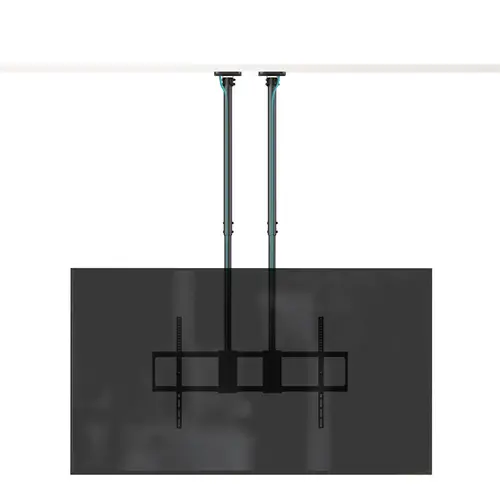 Soporte de Techo Extensible con doble mástil para Pantallas 60-120", Negro - Imagen 2