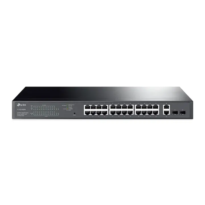 TL-SG1428PE switch Gestionado L2 Gigabit Ethernet (10/100/1000) Energía sobre Ethernet (PoE) 1U Negro