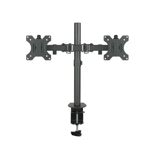 Soporte de Mesa Giratorio e Inclinable para 2 Pantallas (Monitor / TV Plasma / LCD / LED) 13  32, de Dos Brazos, Negro - Imagen 8