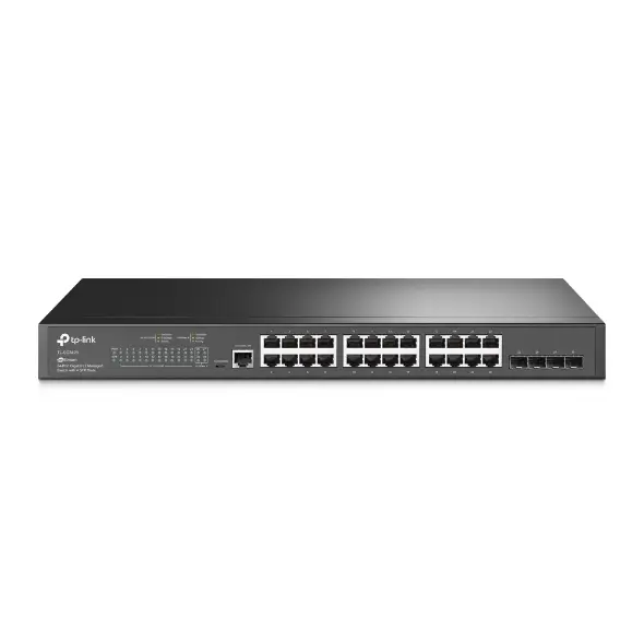 JetStream TL-SG3428 switch Gestionado L2/L3 Gigabit Ethernet (10/100/1000) 1U Negro