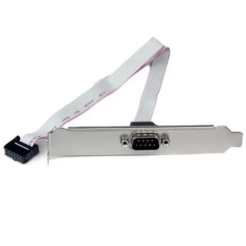 Adaptador de 40cm de Header Bracket Serie DB9 RS232 a IDC 10 Pines para Placa Base - Cabezal Serial - Imagen 1