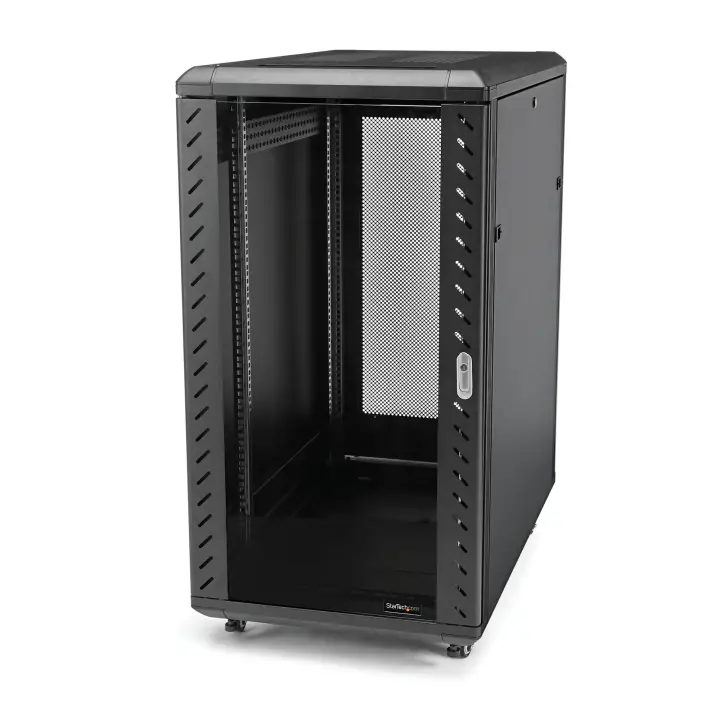 Armario Rack para Servidores 32U 19" 4 Columnas - Rack de Servidores con Cerradura y Seguro - Rack con Ruedas y Carriles de Montaje Ajustables para Equipo de Red
