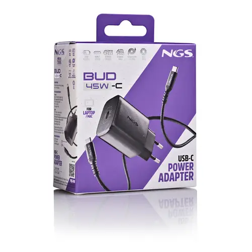 BUD 45W-C Universal Negro Corriente alterna Carga rápida Interior - Imagen 8