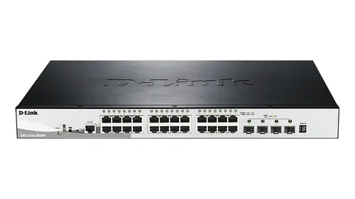DGS-1510-28XMP switch Gestionado L2/L3 Gigabit Ethernet (10/100/1000) Energía sobre Ethernet (PoE) Negro, Gris - Imagen 1