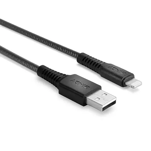 31290 cable de conector Lightning 0,5 m Negro - Imagen 3