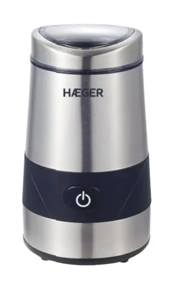CG-200.001A molinillo de café 200 W Negro, Acero inoxidable