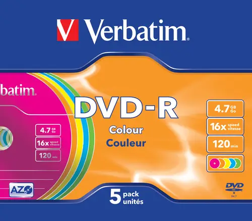 DVD-R Colour 4,7 GB 5 pieza(s) - Imagen 3