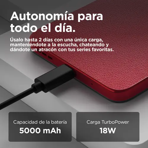moto g05 16,9 cm (6.67") SIM doble Android 15 4G USB Tipo C 4 GB 256 GB 5200 mAh Rojo - Imagen 17