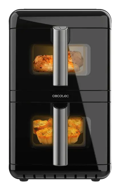 Cecofry DuoLevel 12000 Window Doble 12 L Independiente 2900 W Freidora de aire caliente Negro - Imagen 1