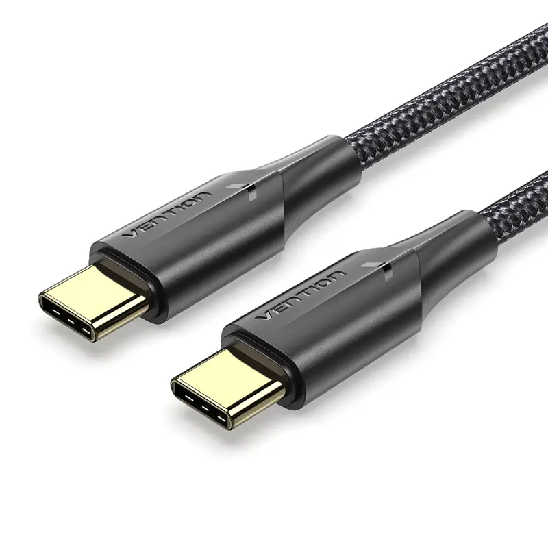 Cable USB 2.0 Tipo-C 3A TAUBH/ USB Tipo-C Macho - USB Tipo-C Macho/ 2m/ Negro