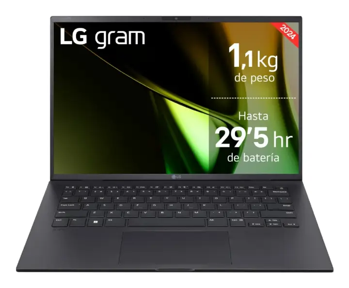 Gram 14Z90S Intel Core Ultra 7 155H Portátil 35,6 cm (14") Full HD 32 GB LPDDR5-SDRAM 1 TB SSD Wi-Fi 6E (802.11ax) Windows 11 Home Negro