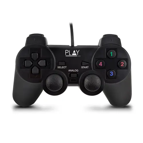 Play Negro USB 2.0 Gamepad Analógico/Digital PC - Imagen 1