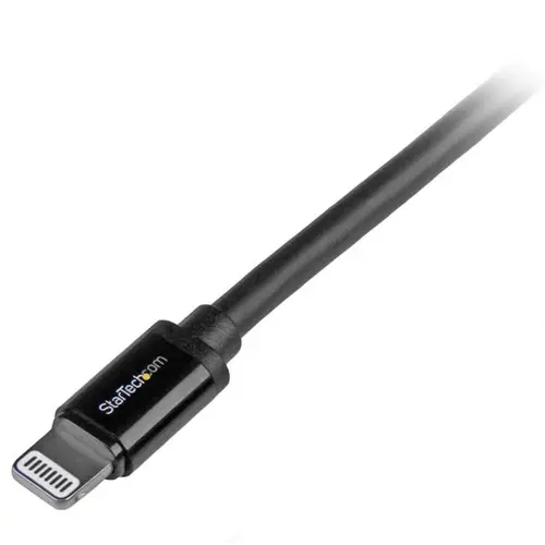 Cable 2m Lightning 8 Pin a USB A 2.0 para Apple iPod iPhone 5 iPad - Negro - Imagen 2