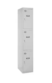 SIMONRACK CASILLERO METÁLICO SIMONLOCKER 3P MONOBLOQUE 1/3 1800X300X500 GRIS
