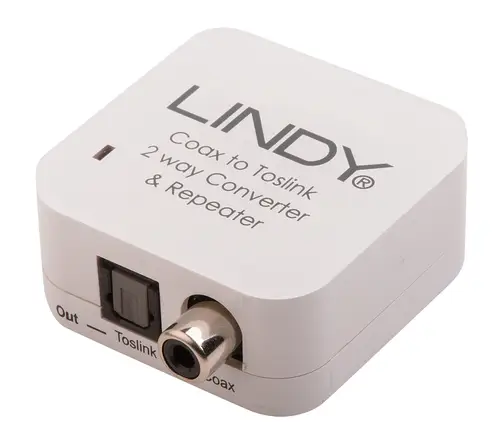 70411 cambiador de género para cable Toslink RCA Blanco - Imagen 2