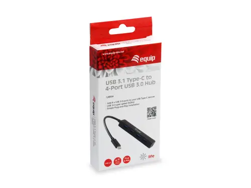 128954 hub de interfaz USB 3.2 Gen 1 (3.1 Gen 1) Type-C 5000 Mbit/s Negro - Imagen 2