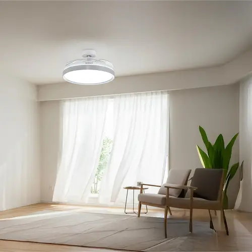 Ventilador de Techo Con Aspas Retractiles 30W Blanco - Imagen 4