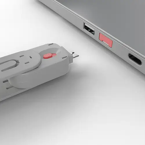 40620 bloqueador de puerto Llave de bloqueador de puerto USB tipo A Rosa Acrilonitrilo butadieno estireno (ABS) 1 pieza(s) - Imagen 4