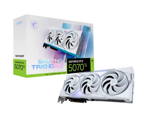GPU NV 5070Ti GAMING TRIO OC 16GB WHITE NVIDIA GeForce RTX 5070 Ti GDDR7 - Imagen 7