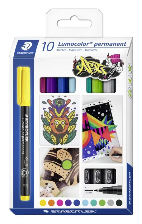 Lumocolor permanent pen 318 marcador permanente Amarillo 1 pieza(s)