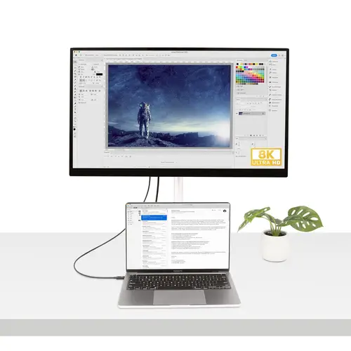 Cable de 1m Thunderbolt 4 - 40Gbps - PD 100W - Vídeo 4K/8K - Cable Thunderbolt 4 con Certificación Intel - Compatible con USB4/Thunderbolt 3/USB 3.2/USB Tipo C/DisplayPort - Imagen 5