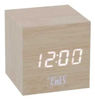 CLOCKSQWD despertador Reloj despertador digital Madera