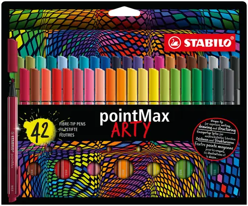 pointMax ARTY rotulador de punta fina Medio Multicolor 42 pieza(s) - Imagen 1