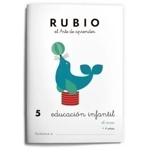 CUADERNO RUBIO A5 EDU. INF. 5 EL CIRCO - Pack de 10 unidades